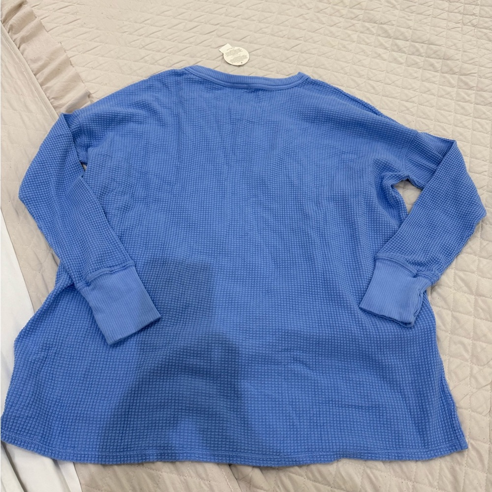 Aerie offline waffle knit thermal long sleeve graphic tee - Picture 2 of 6